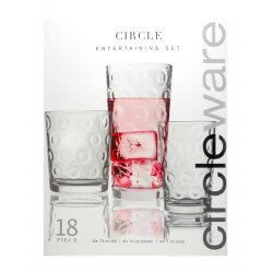 Circle Glassware Entertaining Set - 18 Pieces