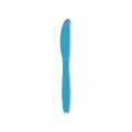 Solid Bermuda Blue Plastic Cutlery Knives - 24 Cnt.