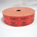 Raffle Roll Tickets, Double W/Coupon, 2000 Tickets Per Roll