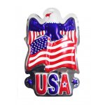 USA  Metallic Wall Plaque - 3 pack