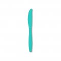Solid Aqua Plastic Cutlery Knives - 24 Cnt.