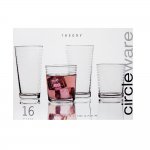 Circleware 16pc Theory Glassware Set