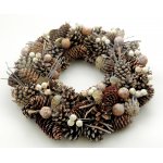 Decorative Wreath - 12.5" Holiday Wreath Winter Frost 