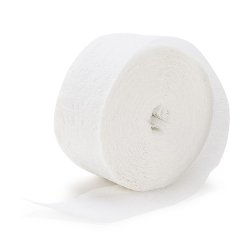 White Crepe Paper Streamer (81 ft.)