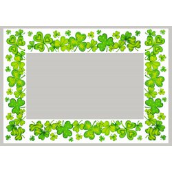 St. Patrick's Window Border  - Clover 2pk