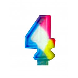 Numeral Candle - #4 (Number Four)