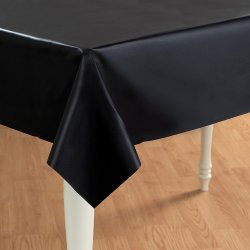Black Plastic Tablecover