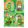 St. Patrick's Static Window Cling - Assorted Designs - 3 Pk