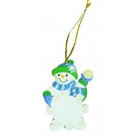 Resin Snowman Snowflake Ornament One Dozen