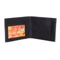 Black Bi-Folding Leather Wallet