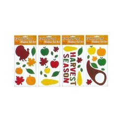 Fall Harvest Window Gel Art - 4 Pack