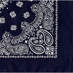 Large Cotton Bandanna (Blue)