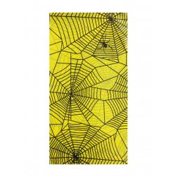 Halloween Tablecover Yellow Spider Web