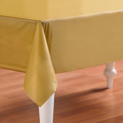 Gold Plastic Tablecover