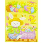 Easter Window Cling - 6pk - Pastel