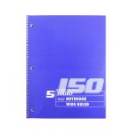 5 Subject Notebook Wide Ruled