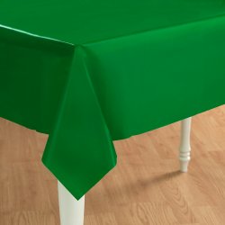 Green Plastic Tablecover