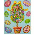 Easter Window Cling - 6pk - Metallic