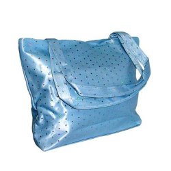 Beach Tote Bag - Blue Sparkles