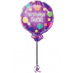 Birthdays Suck - Forever Young Birthday Balloon