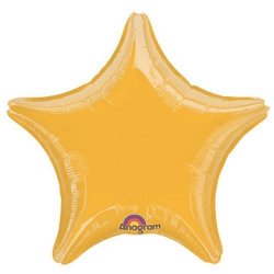 Gold Star 18" Mylar Balloons 