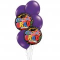 Graduation Balloon Bouquet - Purple