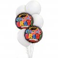 Graduation Balloon Bouquet - White