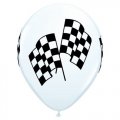 Latex Balloons - Racing Flags - Package of 12