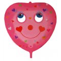 Jumbo Valentine Balloon - Happy Heart with Moving Eyes