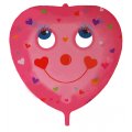 Jumbo Valentine Balloon - Happy Heart with Moving Eyes