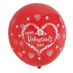 Valentine's Day Balloons - 11 Inch Round - 20 Pack