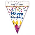 12 Foot Party Banner - "Birthday Candles" Design