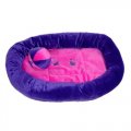 Purple & Pink Pet Bed w/ Play Ball