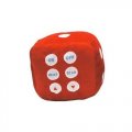 Plush FM Scan Dice Shaped Radio - RED