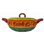 Bella Casa Autumn Leaf Serving and Casserole Bowl