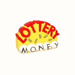 "Lottery Money" - Ceramic Novelty Bank