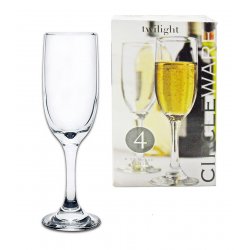 Circleware 4pc Twilight Champagne Flutes