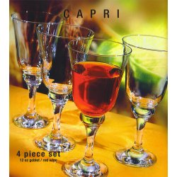 Circleware 4pc "Capri" Goblet Set