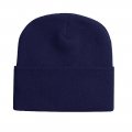 Acrylic Knit Hat - 1 Size Fits All (Navy Blue)