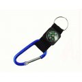 Keychain Utility Carabiner w/ Compass Strap (Not for Climbing) - BLUE