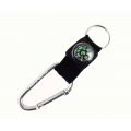 Keychain Utility Carabiner w/ Compass Strap (Not for Climbing) - SILVER