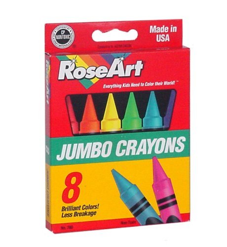 RoseArt 8 Crayons Pack 12 Cnt