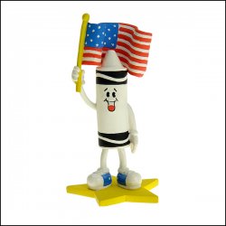 "Happy 4th of July" - Crayola Crayon Collectible Figurine