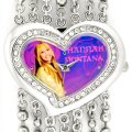Hannah Montana Kids Silver Gem Heart Analogue Watch Bracelet