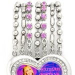 Hannah Montana Kids Silver Gem Heart Analogue Watch Bracelet