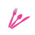 Party Cutlery Set in Pink - 24 pc