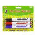 Assorted Color Dry Erase Markers - 3 Pack