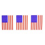 White Plastic USA Banner Set