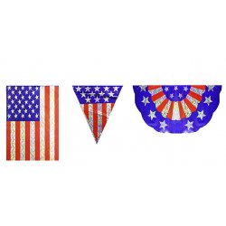 Reflective USA Banner Set 3 pc