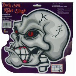 Skeleton Halloween Decoration Decal - Back Seat Rider Cling